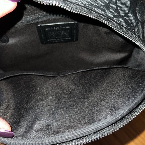 NWOT Coach Court Canvas Backpack in Graphite Black - Picture 5 of 7